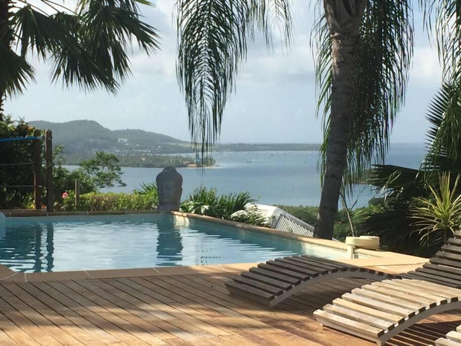 La Charmante Villa Coco Avec Magnifique Vue Mer Le Marin Exteriör bild