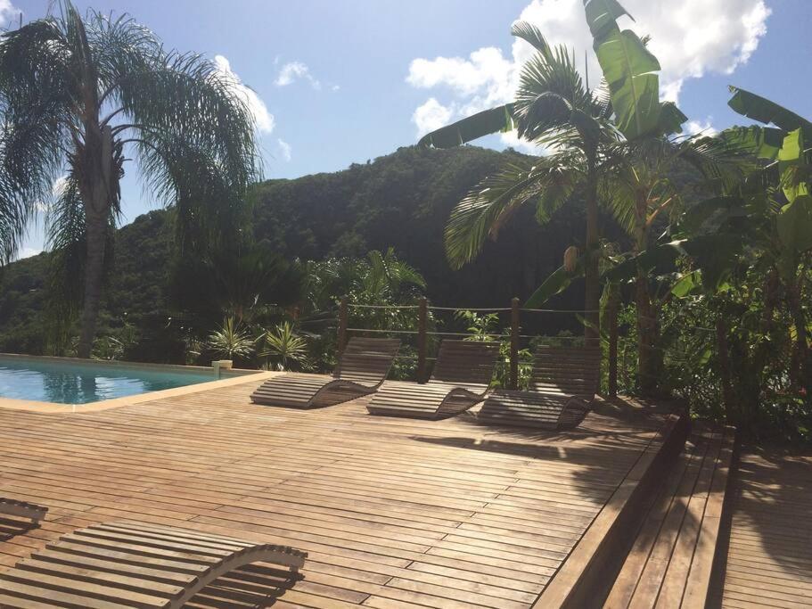 La Charmante Villa Coco Avec Magnifique Vue Mer Le Marin Exteriör bild